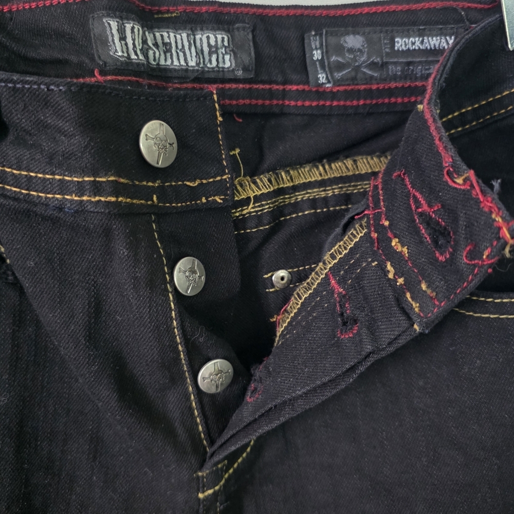 Lip Service Black Rockaway Straight Leg Jeans - Picture 3 of 11